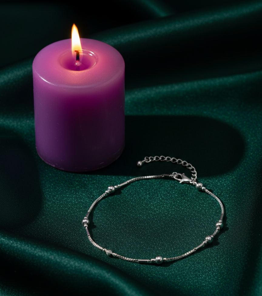 silver girl braclate 