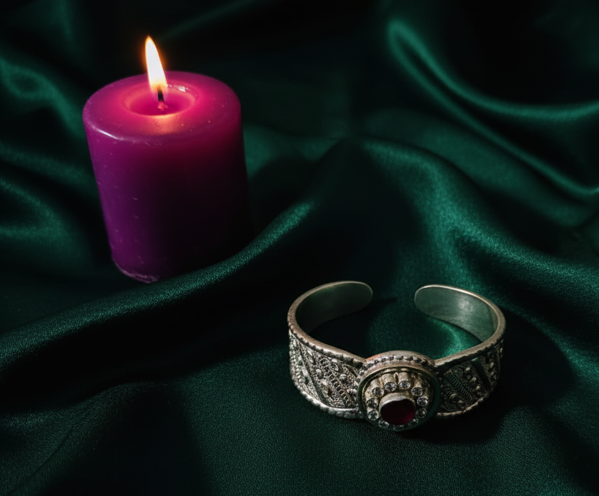 mens dimond stone kada 