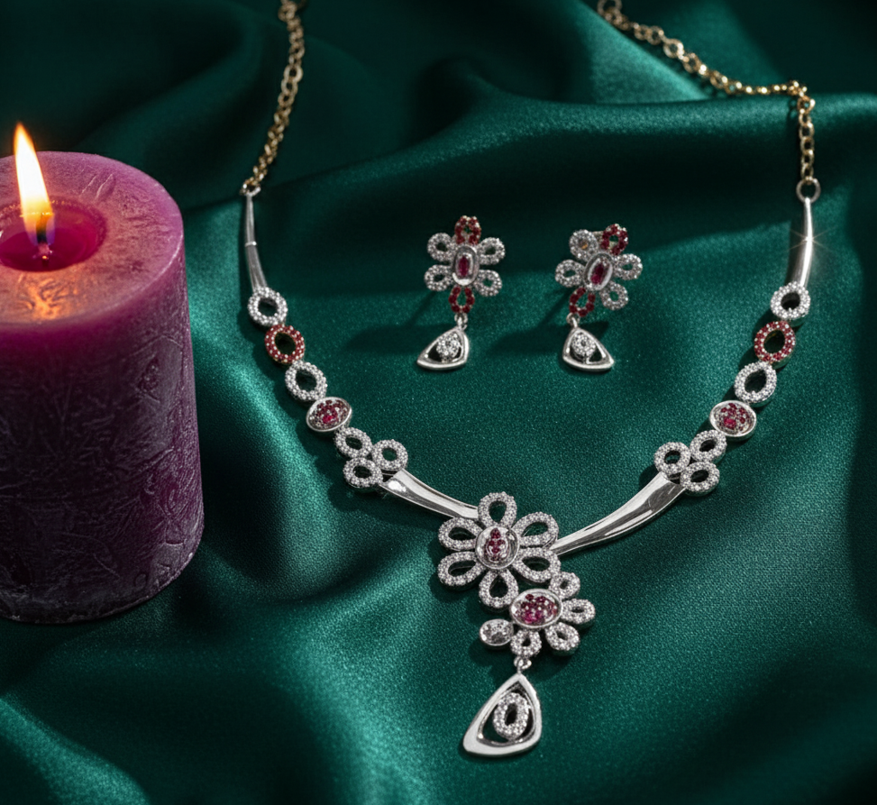 silver dimond neckless 